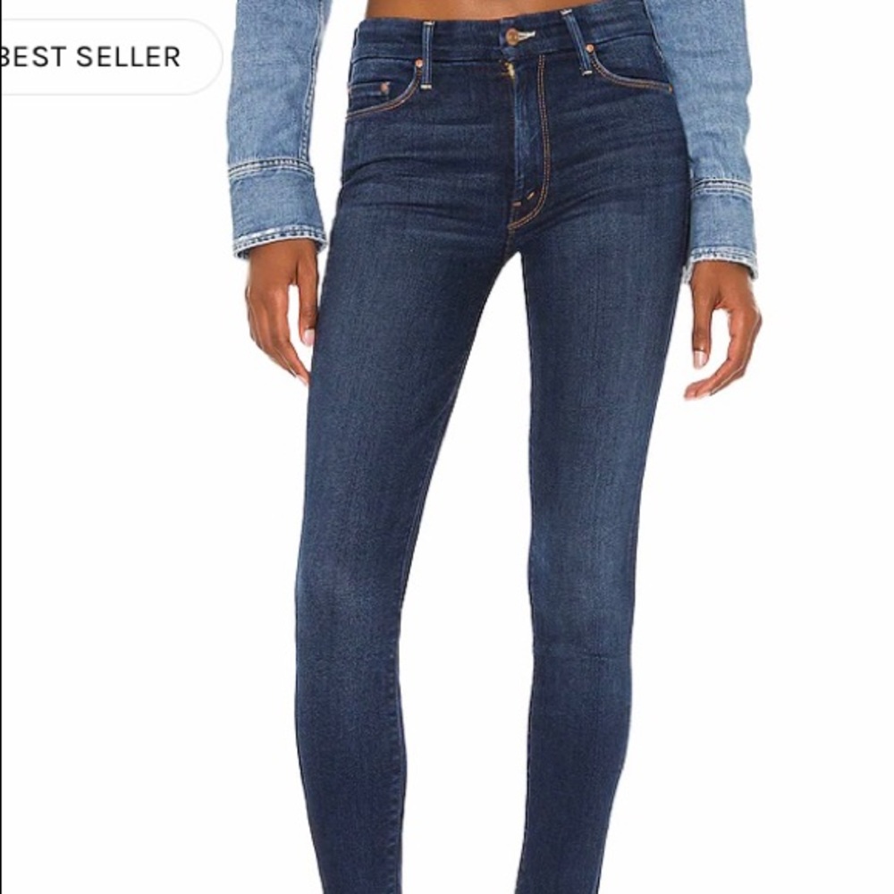 Mother denim Looker Ankle Fray in Moonlight size 27